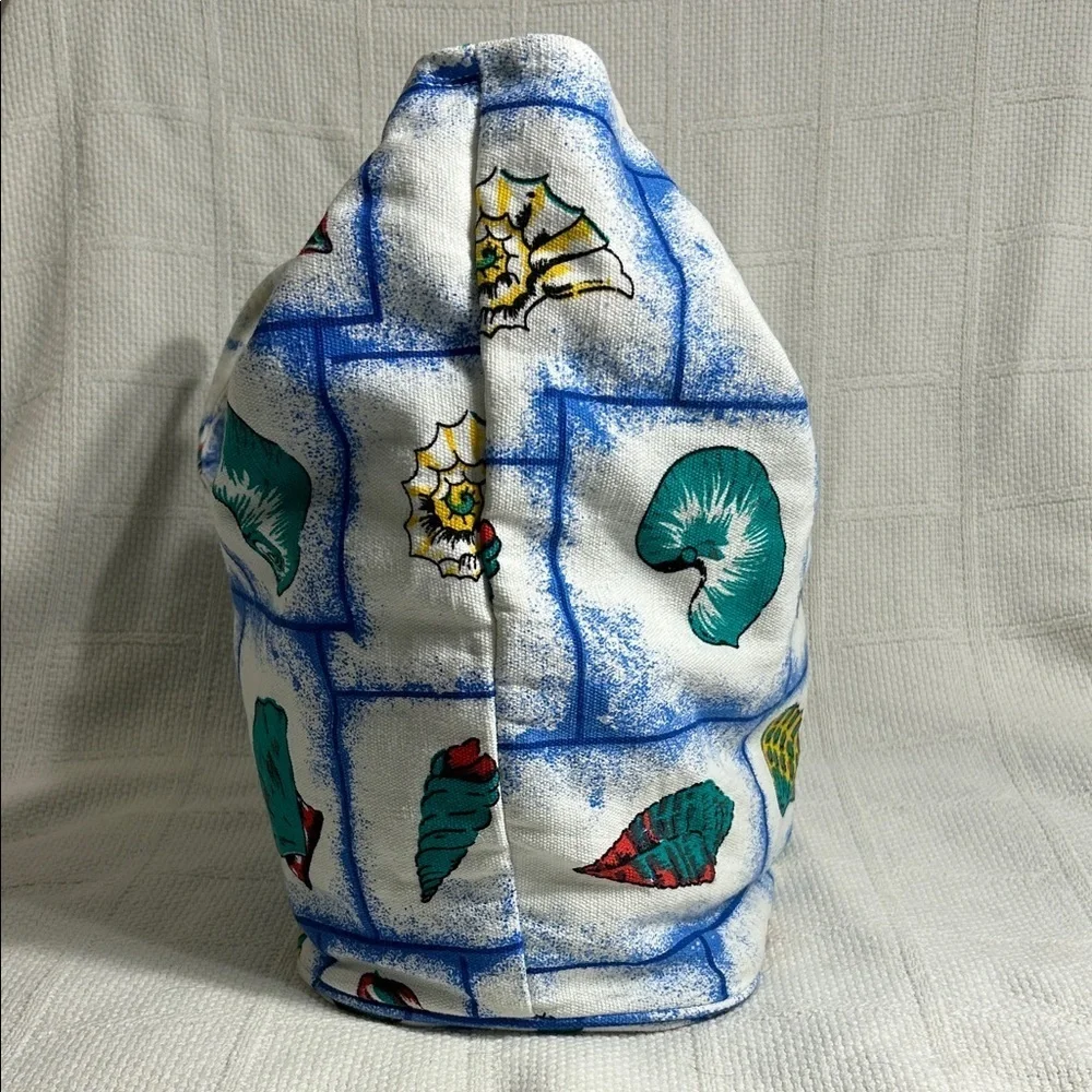 Colorful Seashell Patterned Tote Bag